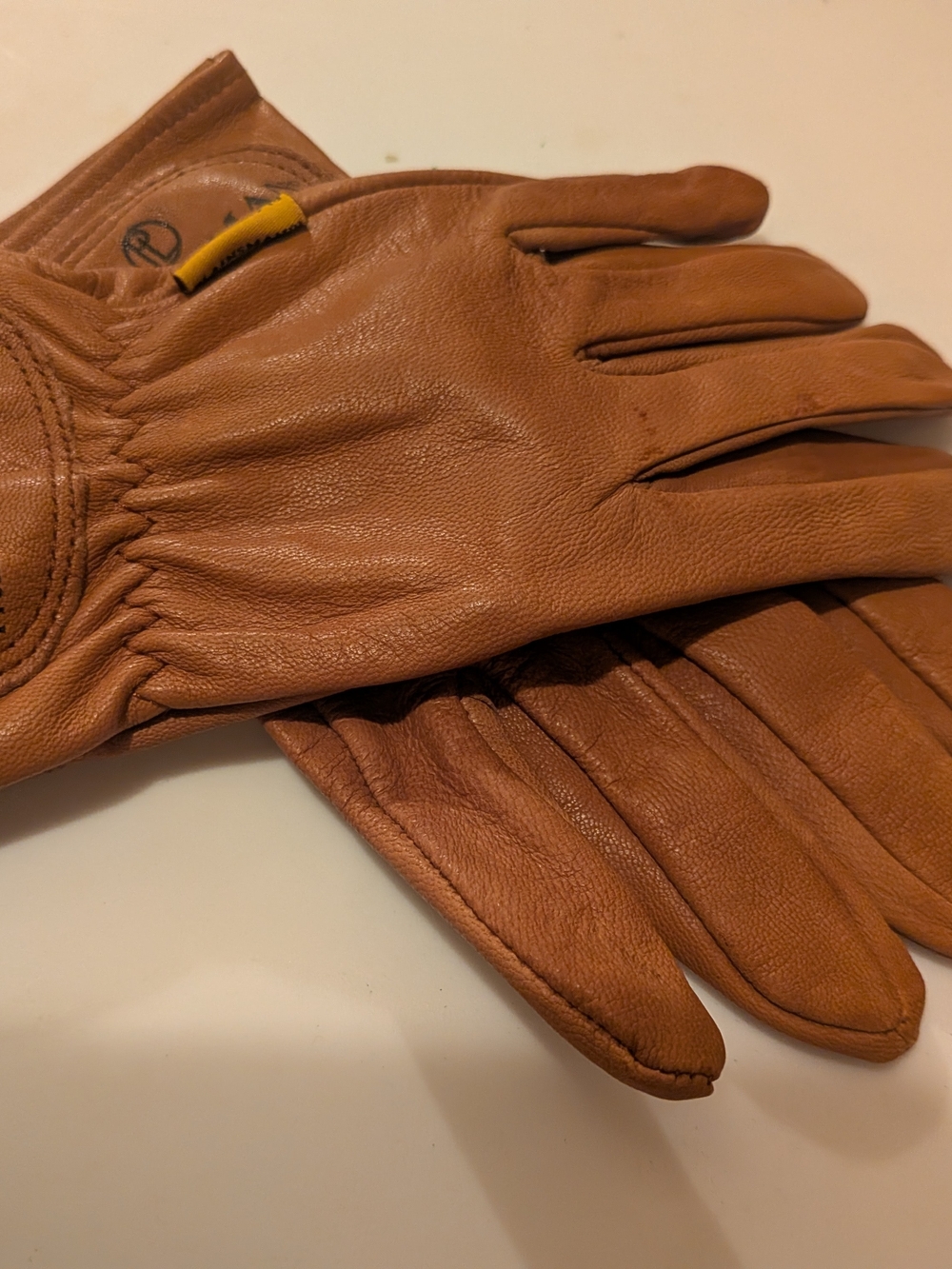 Tan Premium Cabretta Leather Gloves